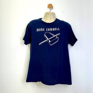Delta - More Cowbell Navy Graphic Short Sleeve T Shirt Size Large
